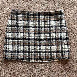 Autres filles Plaid Wool blend Skirt with lining| size large